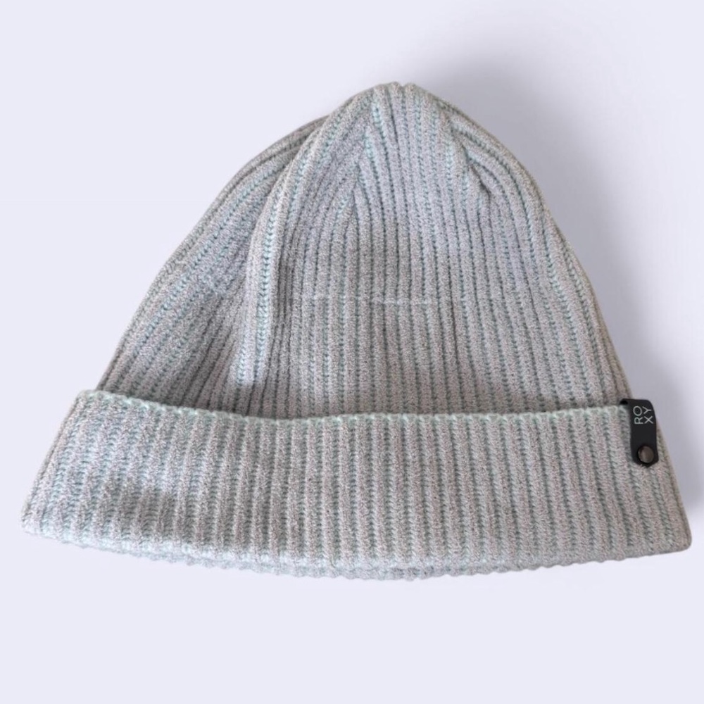 Roxy Grey/Green Beanie - warm beanie